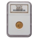 1911-D $2.50 Indian Gold Quarter Eagle AU-58 NGC 1911-D $2.50 Indian Gold Quarter Eagle AU-58 NGC